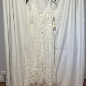 Altar’d state, ankle length white dress, size small, BRAND NEW